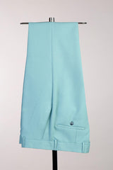 Mint Peaked Lapel 3-Piece Prom Suit