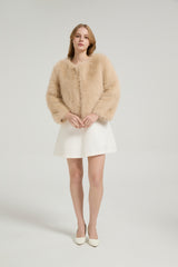 Timeless Faux Fur Long Sleeves Short Jacket Winter Wedding Shawl