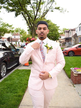 Elegant 2 Pieces Shawl Label Prom Men Suits One Button Prom Tuxedo-Ballbella