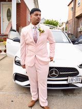 Elegant 2 Pieces Shawl Label Prom Men Suits One Button Prom Tuxedo-Ballbella