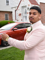 Elegant 2 Pieces Shawl Label Prom Men Suits One Button Prom Tuxedo-Ballbella