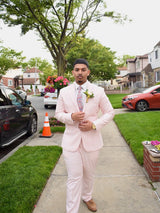 Elegant 2 Pieces Shawl Label Prom Men Suits One Button Prom Tuxedo-Ballbella