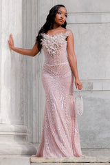 Romantic Strapless Sleeveless Mermaid Prom Dresses Column Gem With Lace-Up Back-Ballbella
