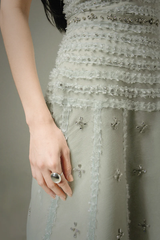 Elegant Strapless Sleeveless A-Line Prom Dresses Gem Long With Zipper