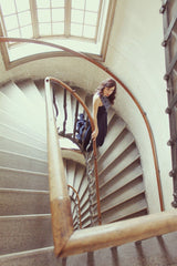 A-line Halter Floor Length Sleeveless Chiffon Rhinestone Evening Dress-Ballbella