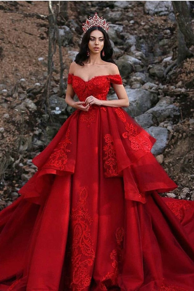 slim fit dress slacks A-Line Portrait Irregular Hem Floor Length Organza Applique Evening Dress