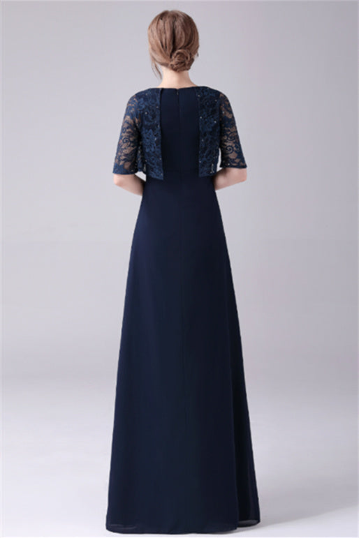 A-Line Short sleeves Jewel Lace Floor Length Casual mother's dress A-Line Short sleeves Jewel Lace Floor Length Casual mother's dress
