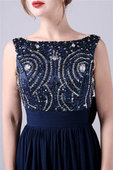 A-Line sleeveless Ankle-length Sequined beading Flower mother's dress-Ballbella