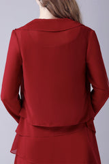 A-Line sleeveless jewel floor length backless mother's dress-Ballbella