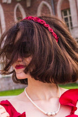 A-line Spaghetti Strap Tea Length Charmuse Homecoming Dress-Ballbella