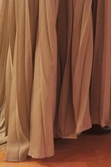 A-line Sweetheart Floor Length Chiffon Rhinestone Backless Prom Dress-Ballbella