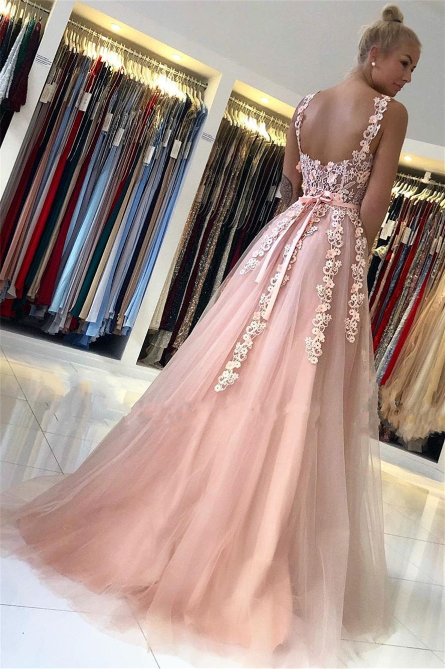 A-line Sweetheart Floor-length Sleeveless Backless Lace Applique Prom Ballbella A-line Sweetheart Floor-length Sleeveless Backless Lace Applique Prom Ballbella