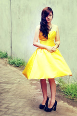 A-line Sweetheart Knee Length Charmuse Sleeveless Homecoming Dress-Ballbella