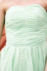 A-line Sweetheart Knee Length Chiffon Sleeveless Prom Dress-Ballbella