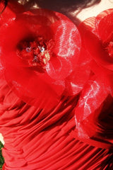 A-line Sweetheart Knee Length Tulle Beaded Homecoming Dress-Ballbella