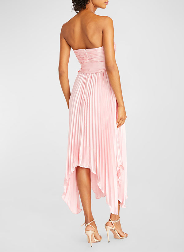 A-Line Sweetheart Satin Homecoming Dresses With Bow(s)  Ballbella