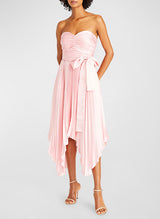 A-Line Sweetheart Satin Homecoming Dresses With Bow(s)-Ballbella