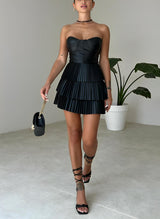 A-Line Sweetheart Sleeveless Short/Mini Homecoming Dresses With Pleated-Ballbella