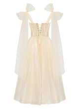 A-Line Sweetheart Tulle Homecoming Dresses With Bow(s)/Rhinestone-Ballbella
