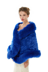 Abigail - Winter Faux Fur Wedding Wrap-Ballbella