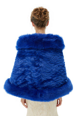Abigail - Winter Faux Fur Wedding Wrap-Ballbella