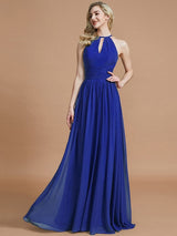 Amazing Chiffon Scoop Sleeveless Bridesmaid Dresses-Ballbella