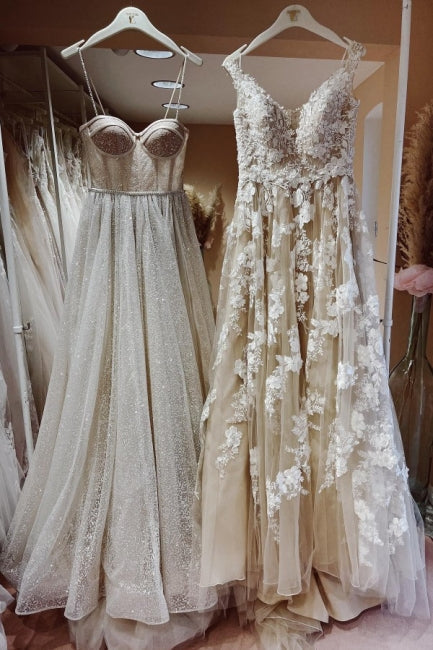 Amazing Long A-line Lace Wedding Dresses With Train Amazing Long A-line Lace Wedding Dresses With Train
