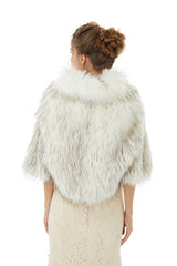 Anastasia - Winter Faux Fur Wedding Wrap-Ballbella