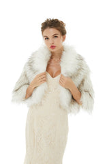 Anastasia - Winter Faux Fur Wedding Wrap-Ballbella