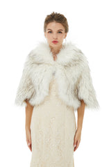 Anastasia - Winter Faux Fur Wedding Wrap-Ballbella