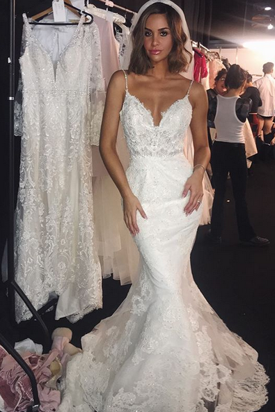Backless Wedding Dresses Lace Mermaid Modern Spaghetti Straps Bride Dress Backless Wedding Dresses Lace Mermaid Modern Spaghetti Straps Bride Dress