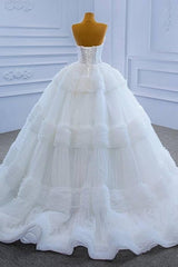 Ballbella Fabulous Modern Long White Wedding Gowns Sleeveless-Ballbella