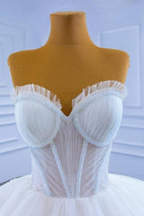 Ballbella Fabulous Modern Long White Wedding Gowns Sleeveless-Ballbella