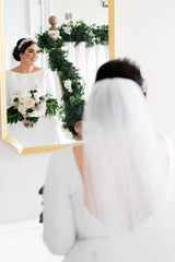 Beautiful Stunning Long Sleeves Backless Wedding Dresses-Ballbella