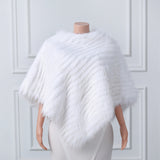 Beige Vertical Look Winter Wedding Shawl-Ballbella