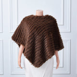 Beige Vertical Look Winter Wedding Shawl-Ballbella