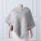 Beige Vertical Look Winter Wedding Shawl-Ballbella