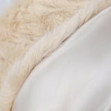 Beige Vertical Look Winter Wedding Shawl-Ballbella