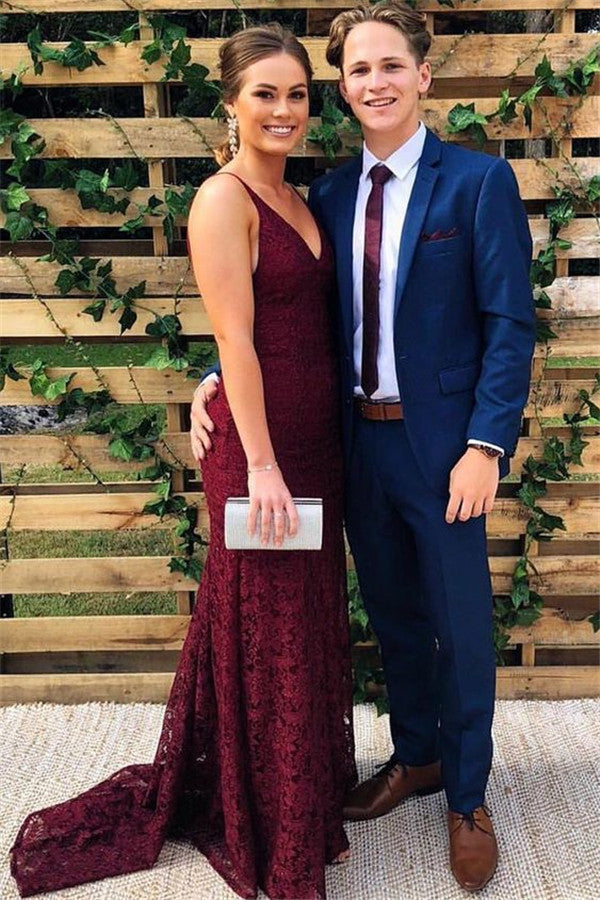 Bespoke Mavy Blue Men's Suit Notch Lapel Prom Party Suit Bespoke Mavy Blue Men's Suit Notch Lapel Prom Party Suit
