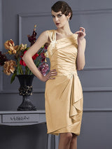 Charming Sleeveless Applique Short Taffeta Bridesmaid Dresses-Ballbella