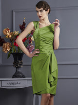 Charming Sleeveless Applique Short Taffeta Bridesmaid Dresses-Ballbella