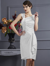Charming Sleeveless Applique Short Taffeta Bridesmaid Dresses-Ballbella