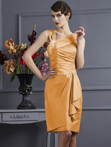 Charming Sleeveless Applique Short Taffeta Bridesmaid Dresses-Ballbella