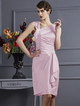 Charming Sleeveless Applique Short Taffeta Bridesmaid Dresses-Ballbella