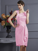 Charming Sleeveless Applique Short Taffeta Bridesmaid Dresses-Ballbella