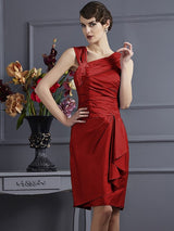 Charming Sleeveless Applique Short Taffeta Bridesmaid Dresses-Ballbella