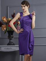 Charming Sleeveless Applique Short Taffeta Bridesmaid Dresses-Ballbella