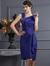 Charming Sleeveless Applique Short Taffeta Bridesmaid Dresses-Ballbella