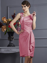 Charming Sleeveless Applique Short Taffeta Bridesmaid Dresses-Ballbella
