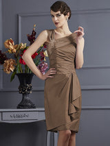 Charming Sleeveless Applique Short Taffeta Bridesmaid Dresses-Ballbella